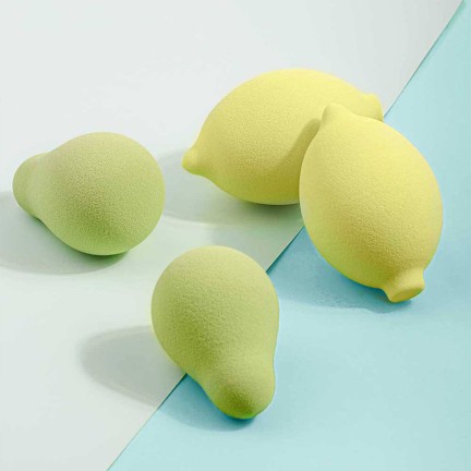 Latex-free pear-shaped makeup sponge