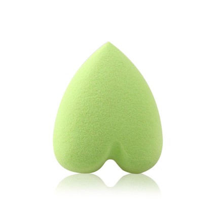 Heart-shaped non-latex beauty sponge
