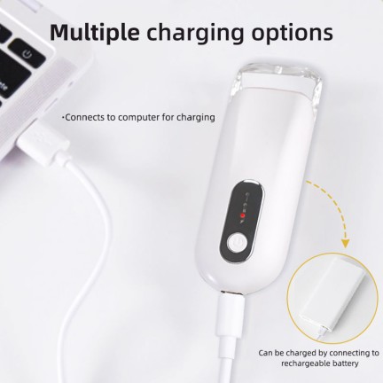 Portable rechargeable heated eyelash curler