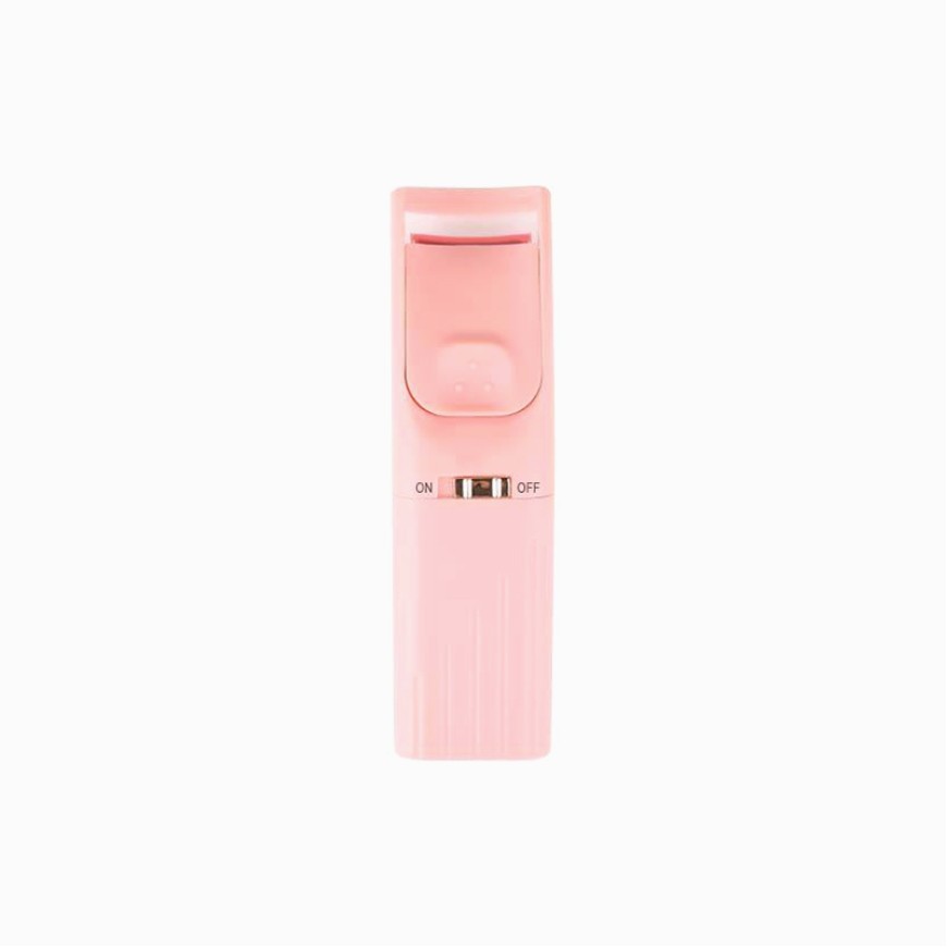 Dual-temperature controlled portable electric heated eyelash curler