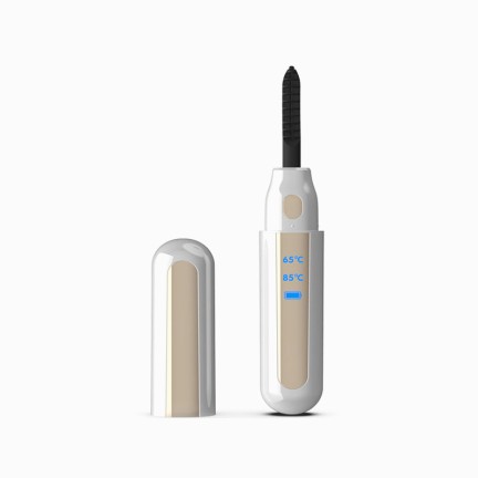Dual-temperature display USB charging electric eyelash curler