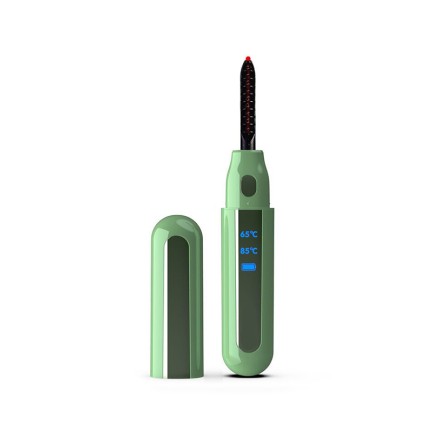 Dual-temperature display USB charging electric eyelash curler
