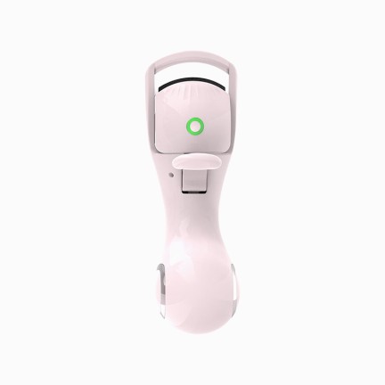 Mini portable heated eyelash curler
