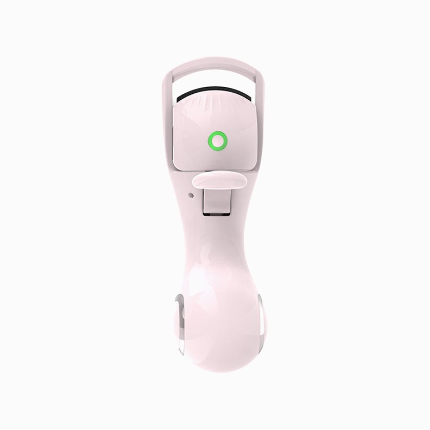 Mini portable heated eyelash curler