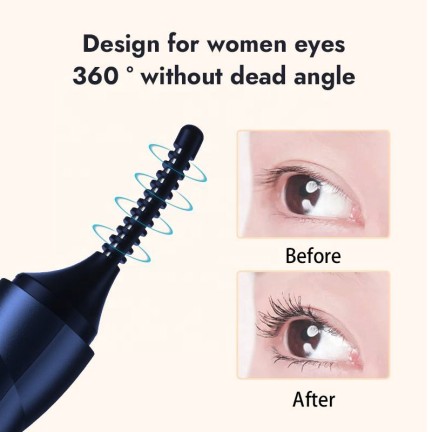 Solid color electric heated eyelash curler
