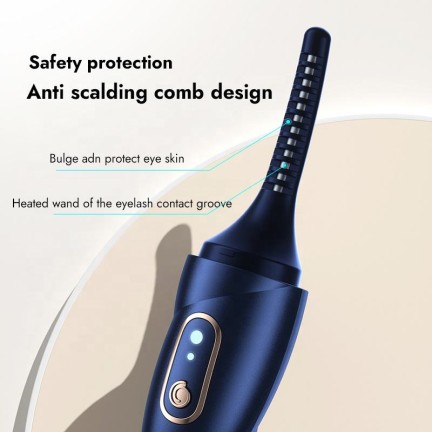 Solid color electric heated eyelash curler