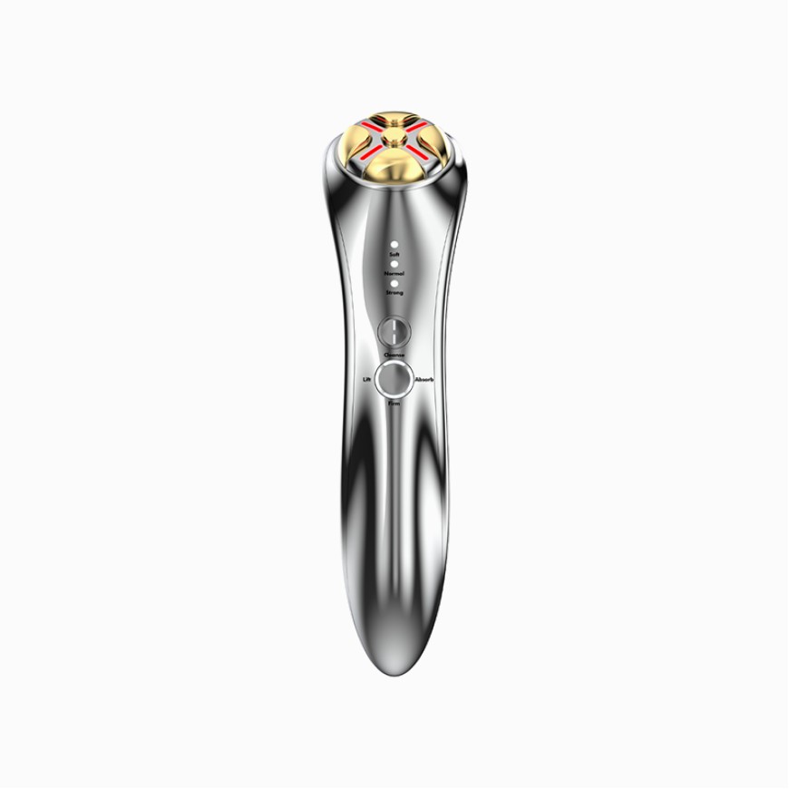 Silver portable eye firming beauty device