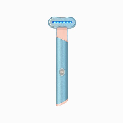 Rotating microcurrent eye firming beauty device