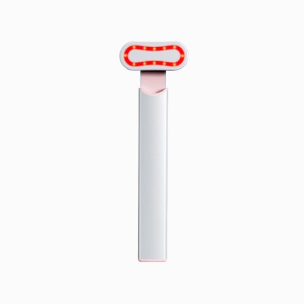Rotating heated eye revitalizing massage stick