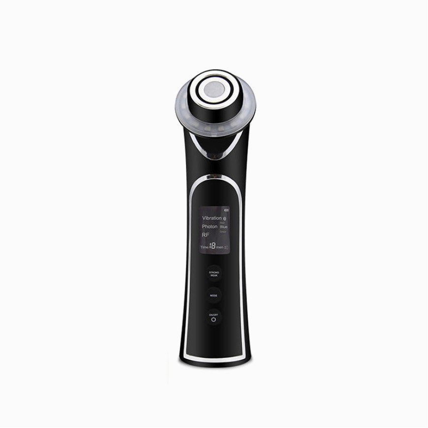 Heated vibrating facial massager and cleansing device