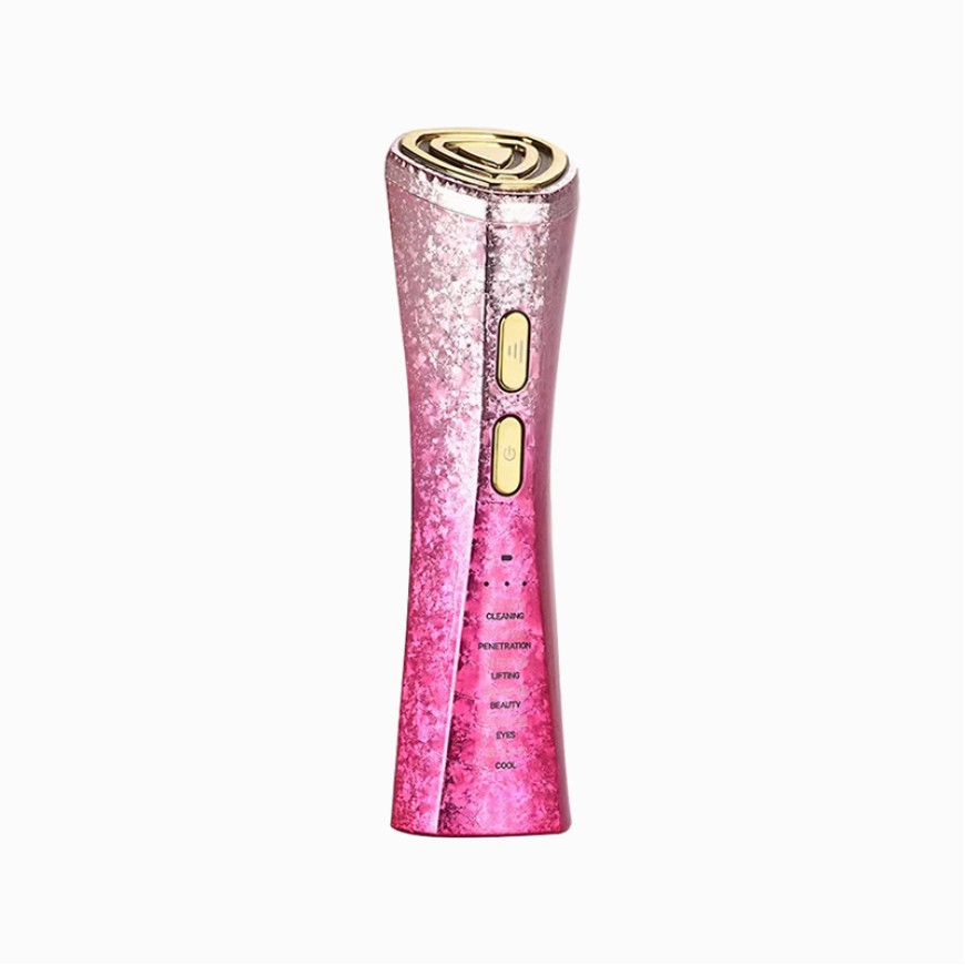 Portable microcurrent facial skin tightening beauty device