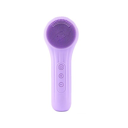 Waterproof sonic electric silicone facial cleansing brush