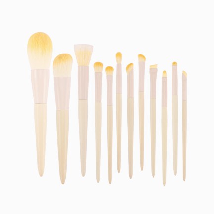 12-Piece Synthetic Fiber Multi-Purpose Face Brush Set