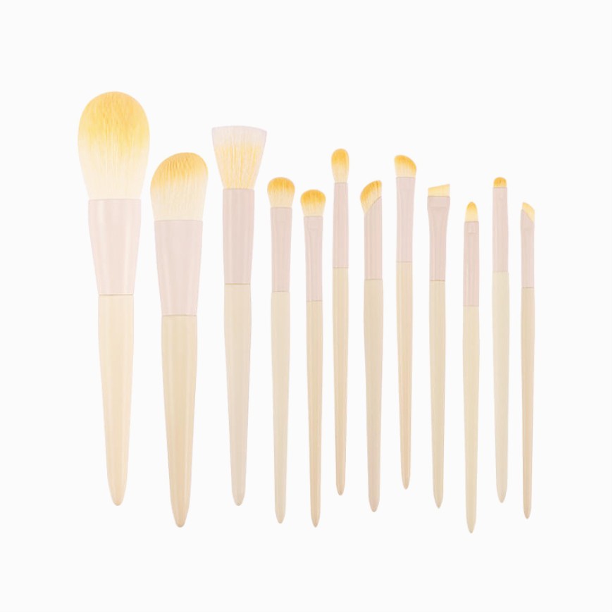 12-Piece Synthetic Fiber Multi-Purpose Face Brush Set