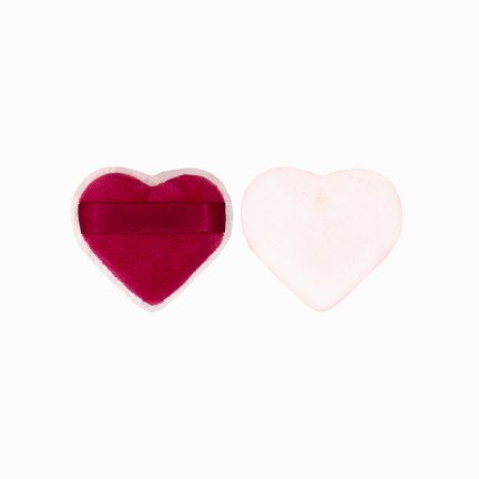 Triangular velvet sponge powder puff
